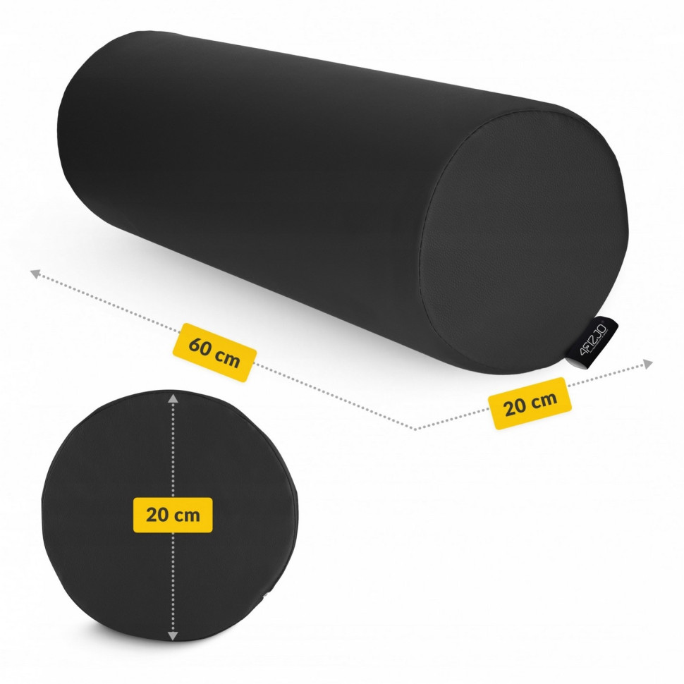 Валик для реабілітації та масажу 4FIZJO P-5905973402972 Black 60 x 20 см