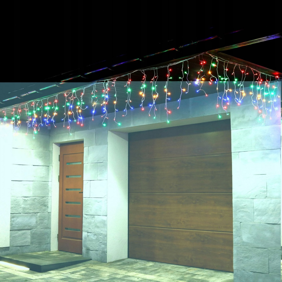Гирлянда бахрома уличная Springos CL0203, 8 м 200 LED, Mix
