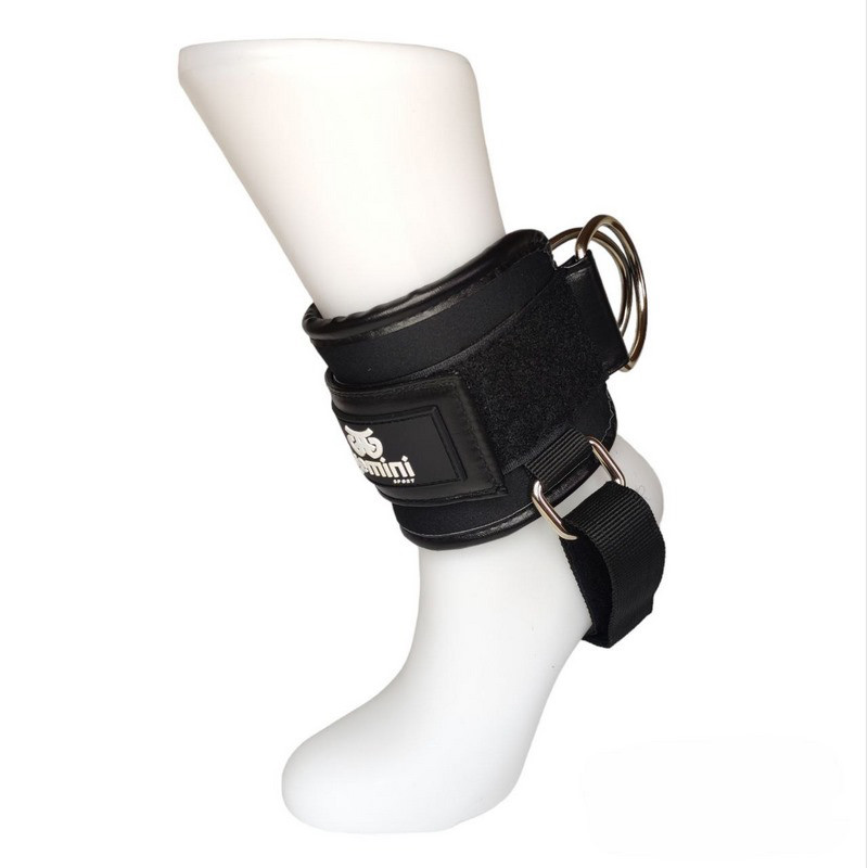 Манжети для тяги на ноги з п'ятою Gemini Sport TQ-65 чорний 2 штуки