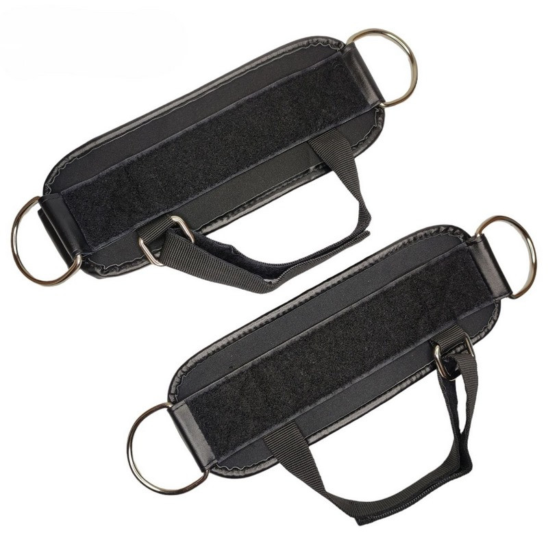 Манжети для тяги на ноги з п'ятою Gemini Sport TQ-65 чорний 2 штуки