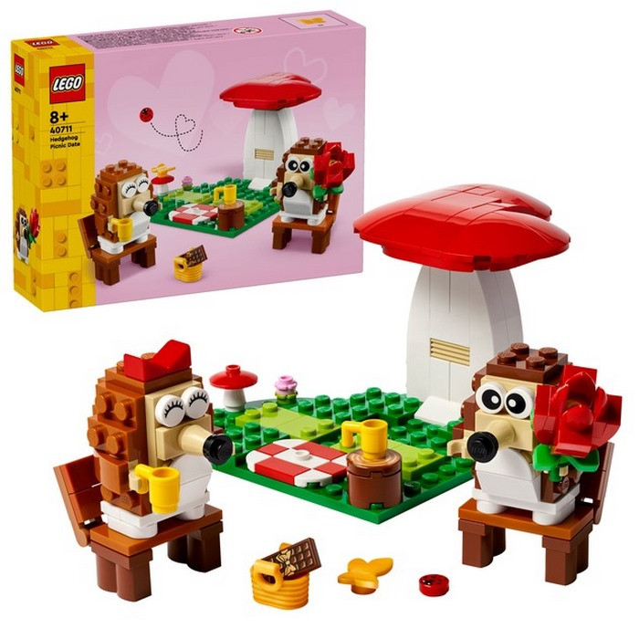Конструктор Iconic Романтический пикник ежиков LEGO 40711, 166 деталей