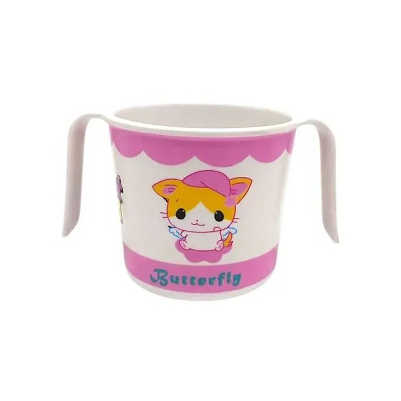 Чашка з бамбукового волокна Mega Zayka MGZ-0150(Pink) з малюнком, 200 мл