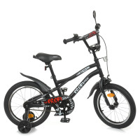 Велосипед дитячий PROF1 Y18252-1 18 дюймів, чорний