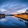 Картина за номерами Brushme  "Вид на нічну ріку"  GX23841 