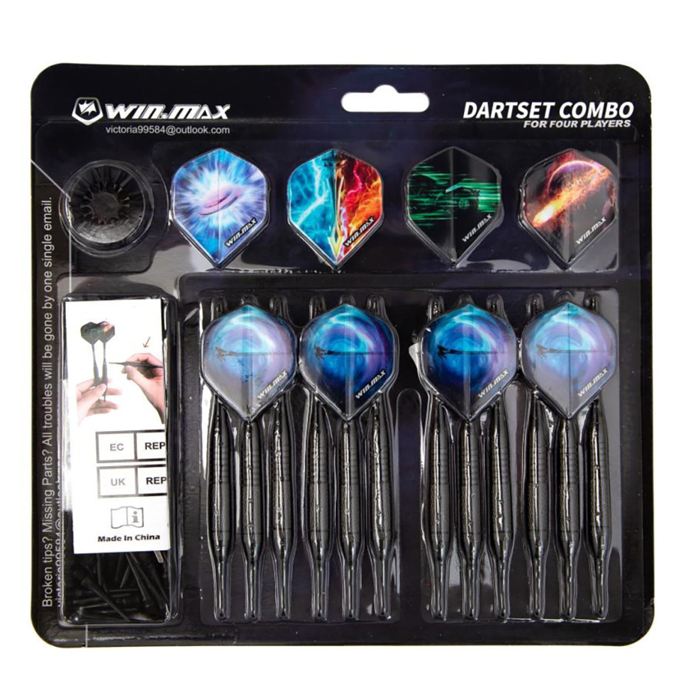 Дротики для игры в дартс Combo Winmax 3376TT 12 штук для 4-х игроков