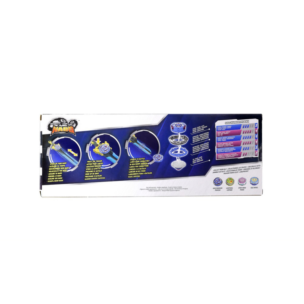 Ігровий набір із дзиґою VI Power Pack Золотий Воїн Фенікс (Gold Warrior Phoenix) Infinity Nado EU654115