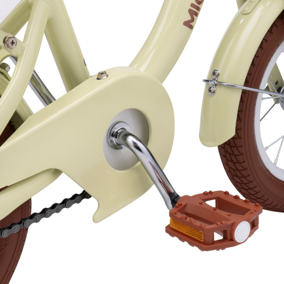 Детский велосипед Miqilong RBB-LS12-BEIGE бежевый 12 дюймов