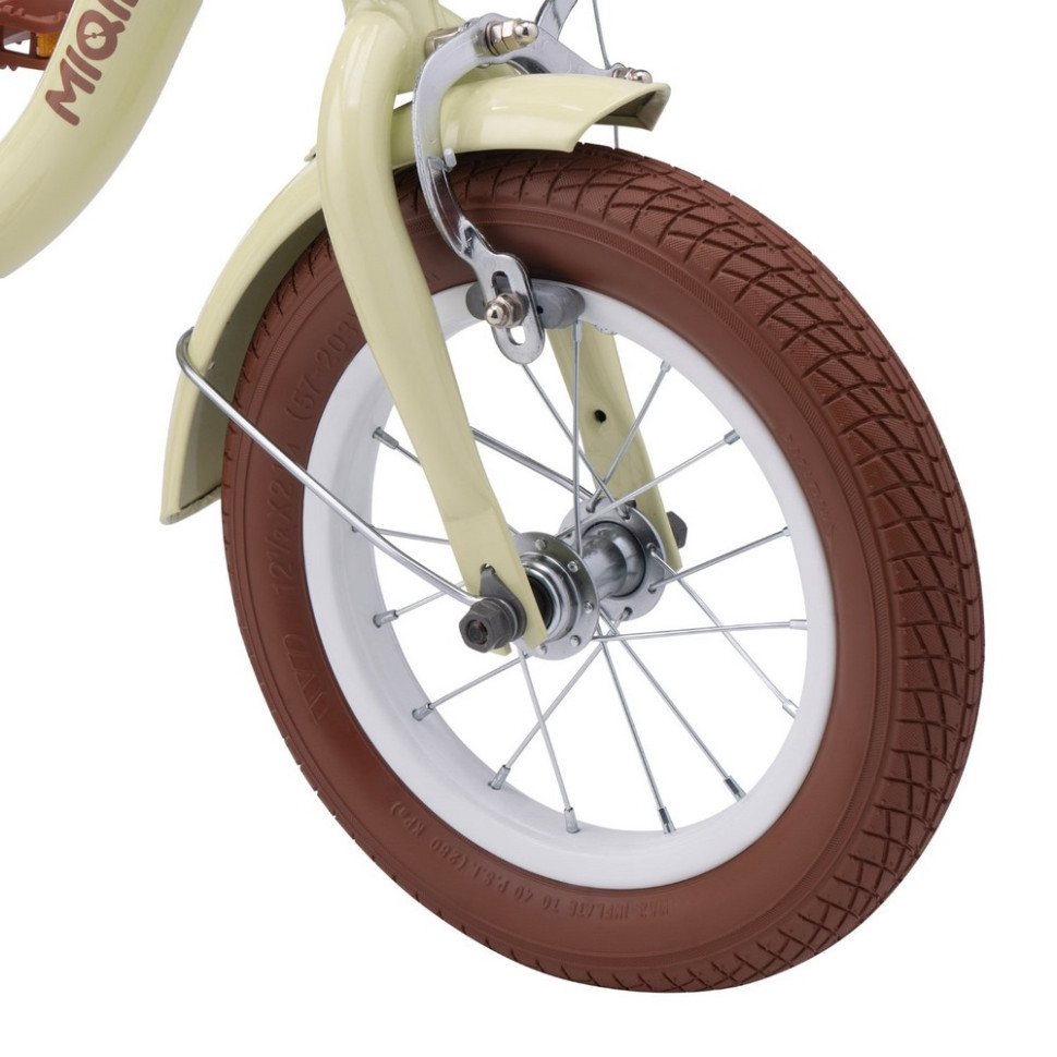 Детский велосипед Miqilong RBB-LS12-BEIGE бежевый 12 дюймов