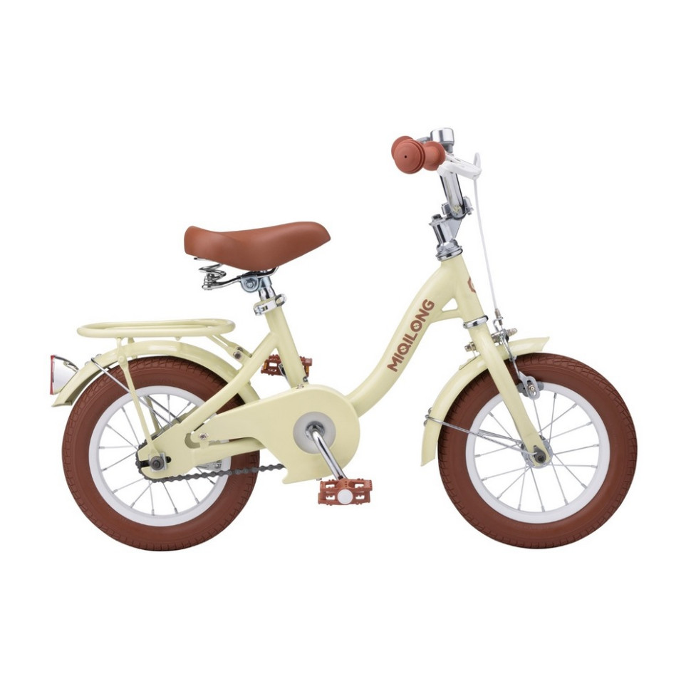 Детский велосипед Miqilong RBB-LS12-BEIGE бежевый 12 дюймов
