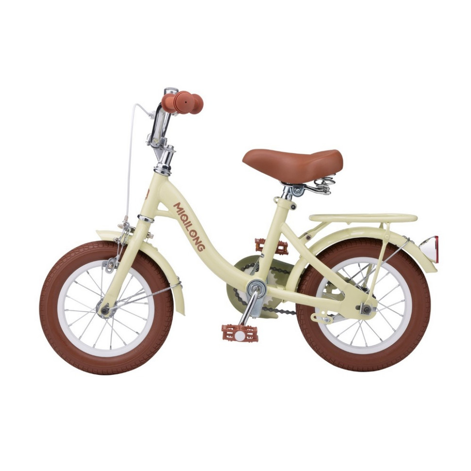 Детский велосипед Miqilong RBB-LS12-BEIGE бежевый 12 дюймов