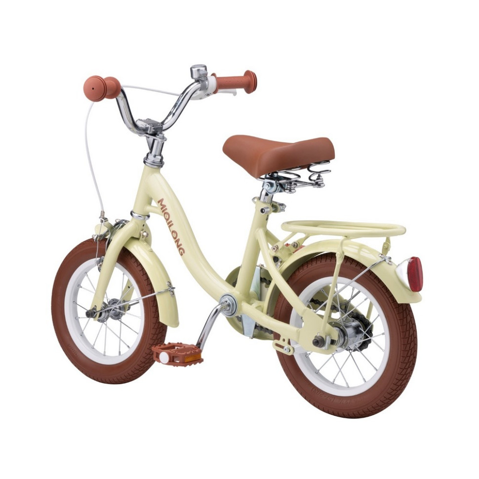 Детский велосипед Miqilong RBB-LS12-BEIGE бежевый 12 дюймов