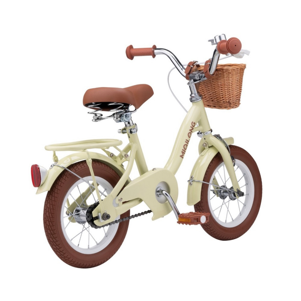 Детский велосипед Miqilong RBB-LS12-BEIGE бежевый 12 дюймов