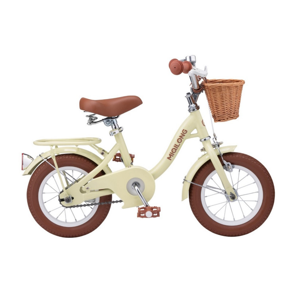 Детский велосипед Miqilong RBB-LS12-BEIGE бежевый 12 дюймов
