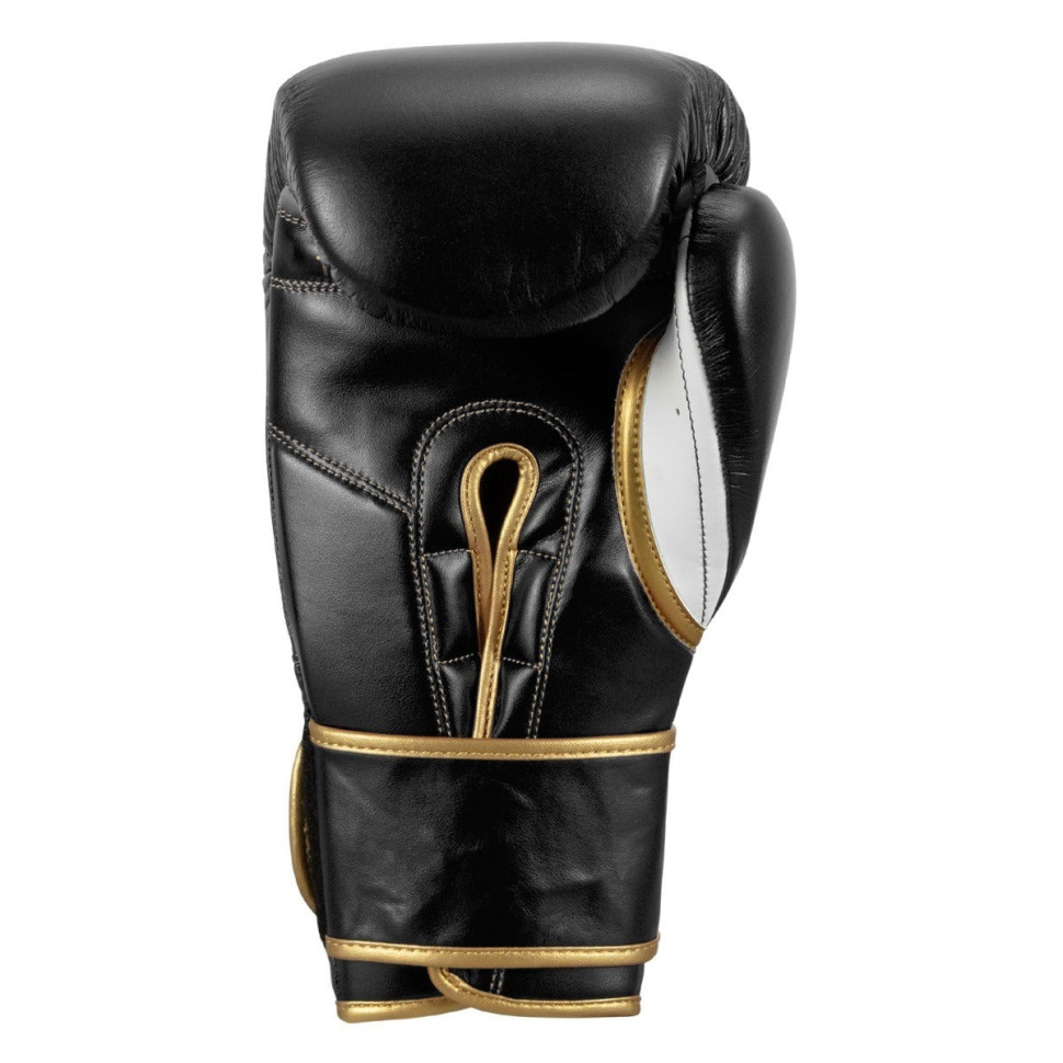 Боксерські рукавиці Boxeo Mexican Leather Quatro TITLE BATGE4 12 oz BK/WH 12 унцій (бинти в комплекті)