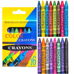 Олівці воскові COLOR-IT 2016A 16 кольорів Олівці воскові COLOR-IT 2016A 16 кольорів