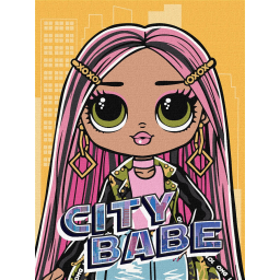 Картина по номерам "L.O.L. Surprise! O.M.G. City Babe" Идейка KHO6277, 30х40 см