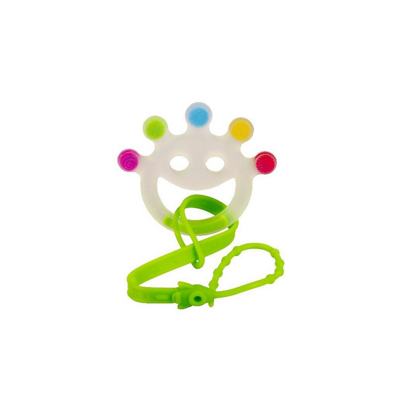 Прорізувач силіконовий з тримачем Baby Team 4095