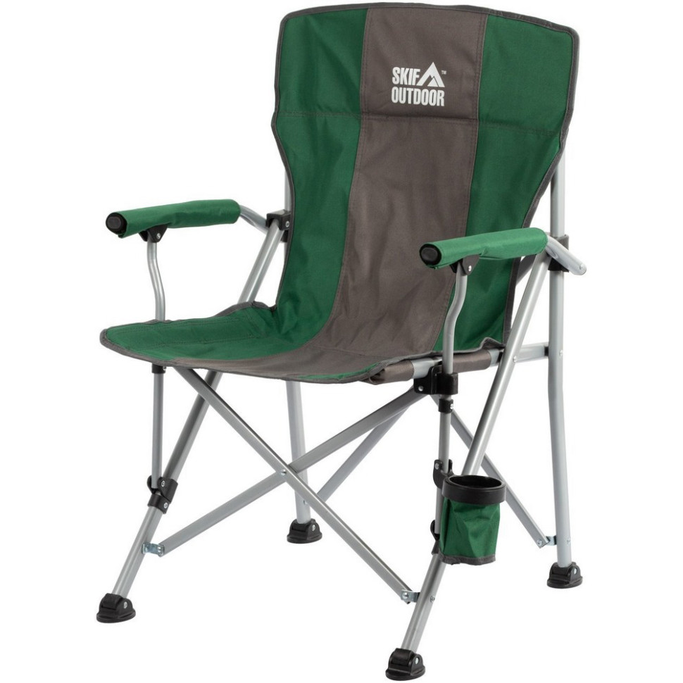 Стул раскладной Council Skif Outdoor QP-FS10GGR, green/gray