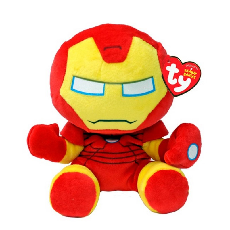 М'яконабивна дитяча іграшка Marvel «Залізна людина» TY Beanie Boos 44005, 15 см