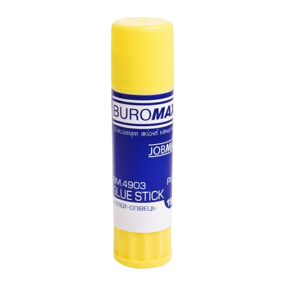 Универсальный клей карандаш BUROMAX BM.4903 основа PVA 15 граммов