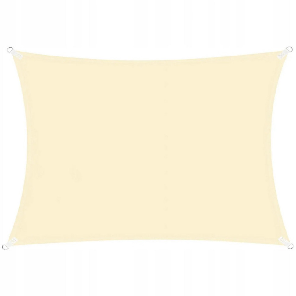 Тент-вітрило тіньовий для дому, саду та туризму Springos SN1032, 4 x 3 м, Light Yellow