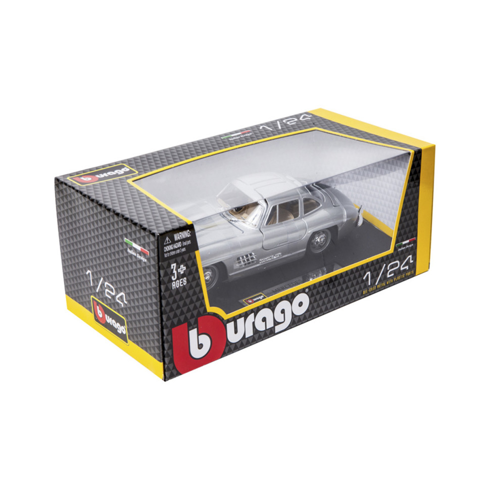 Автомодель - MERCEDES-BENZ 300 SL 1954 (червоний, сріблястий, 1:24)