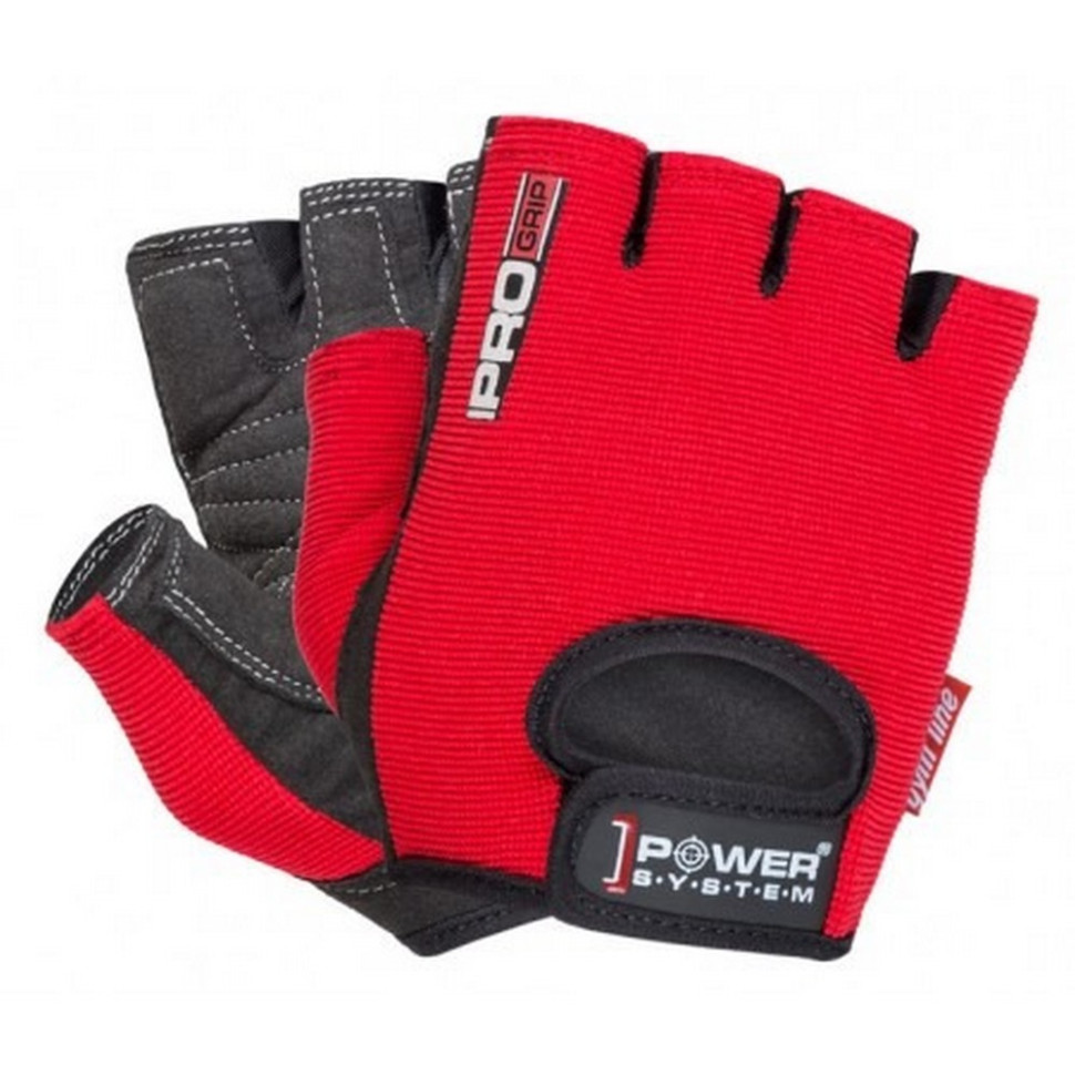 Перчатки для фитнеса Pro Grip Power System PS-2250_L_Red, L 23 см 