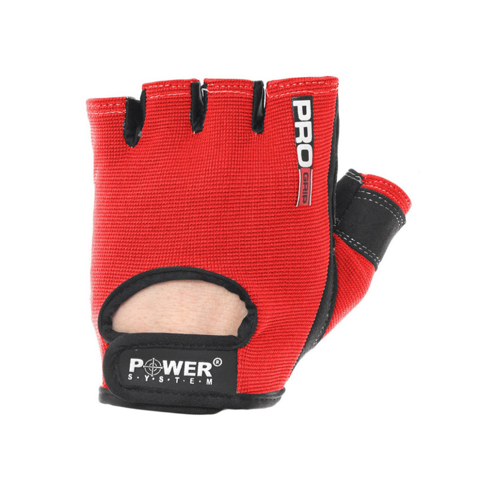 Перчатки для фитнеса Pro Grip Power System PS-2250_L_Red, L 23 см 