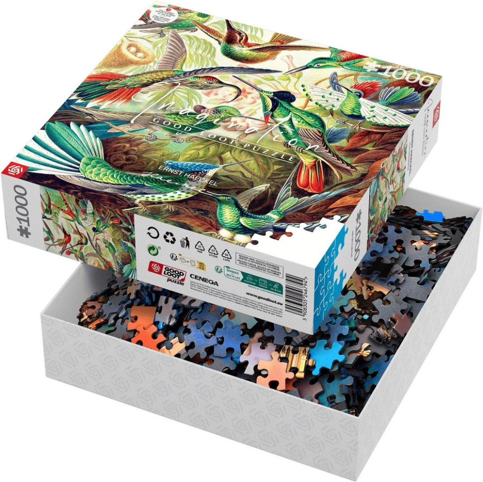 Пазл классический Imagination: Ernst Haeckel Hummingbirds/Kolibry GoodLoot 5908305246794, 1000 элементов