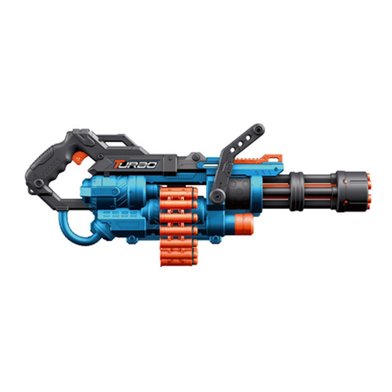 Іграшковий кулемет механічний Blaster ВТ320 з великим барабаном і м'якими патронами