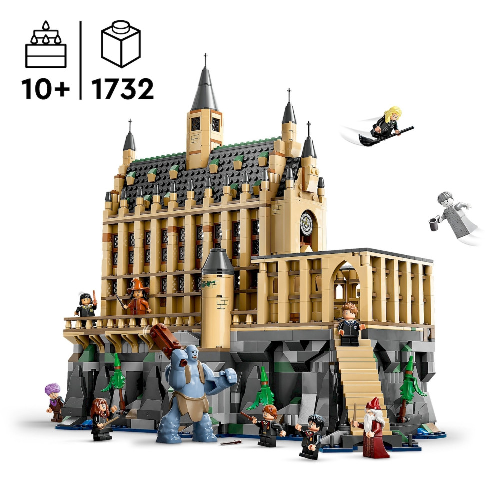 Конструктор LEGO Harry Potter Замок Гоґвортс: Велика зала 76435, 1732 деталі