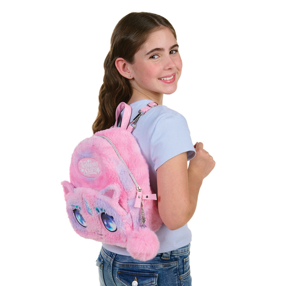 Детский пушистый рюкзак 