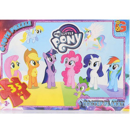 Дитячий пазл "My little PONY" G-Toys MLP013 постер 35 елементів
