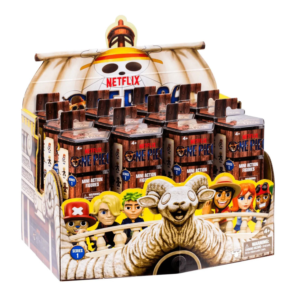 Ігрова фігурка-сюрприз ONE PIECE MOOSE 63303 з артикуляцією, в серії 10 фігурок