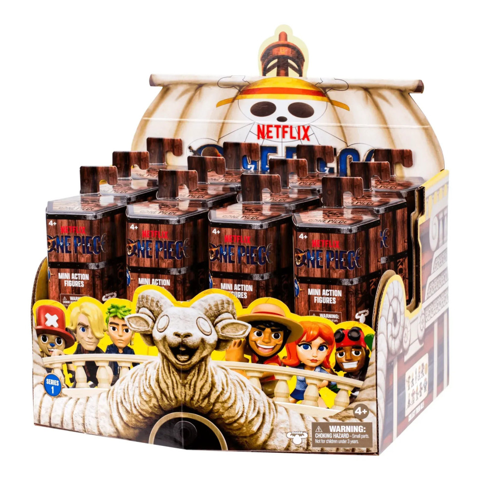 Ігрова фігурка-сюрприз ONE PIECE MOOSE 63303 з артикуляцією, в серії 10 фігурок