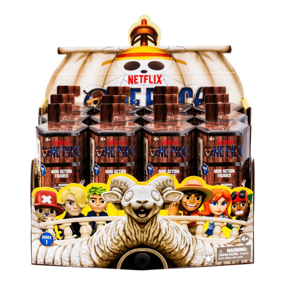 Ігрова фігурка-сюрприз ONE PIECE MOOSE 63303 з артикуляцією, в серії 10 фігурок