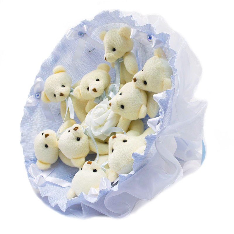 Букет з іграшок Ведмедики 9 блакитний 5350IT