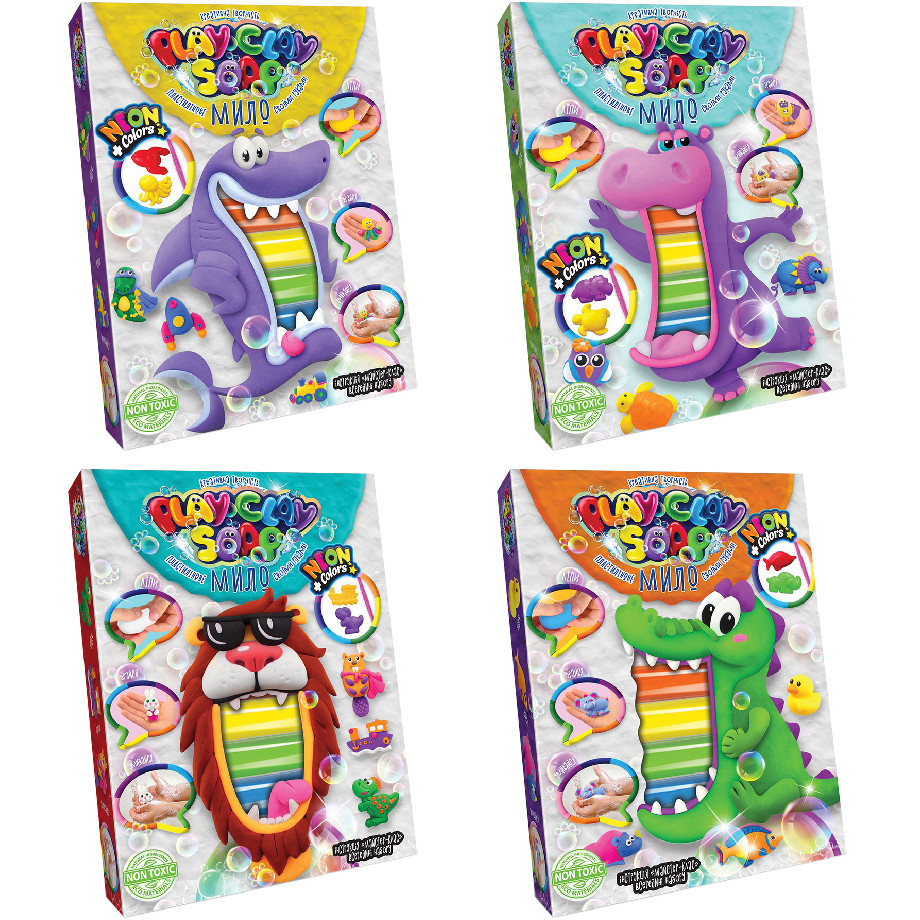 Набір креативної творчості "Пластилінове мило" Danko Toys PCS-03 Play Clay Soap, укр, 6 кольорів по цене 88 грн.