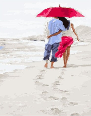 Картина за номерами. Brushme "Романтика на пляжі" GX23590 по цене 240 грн.