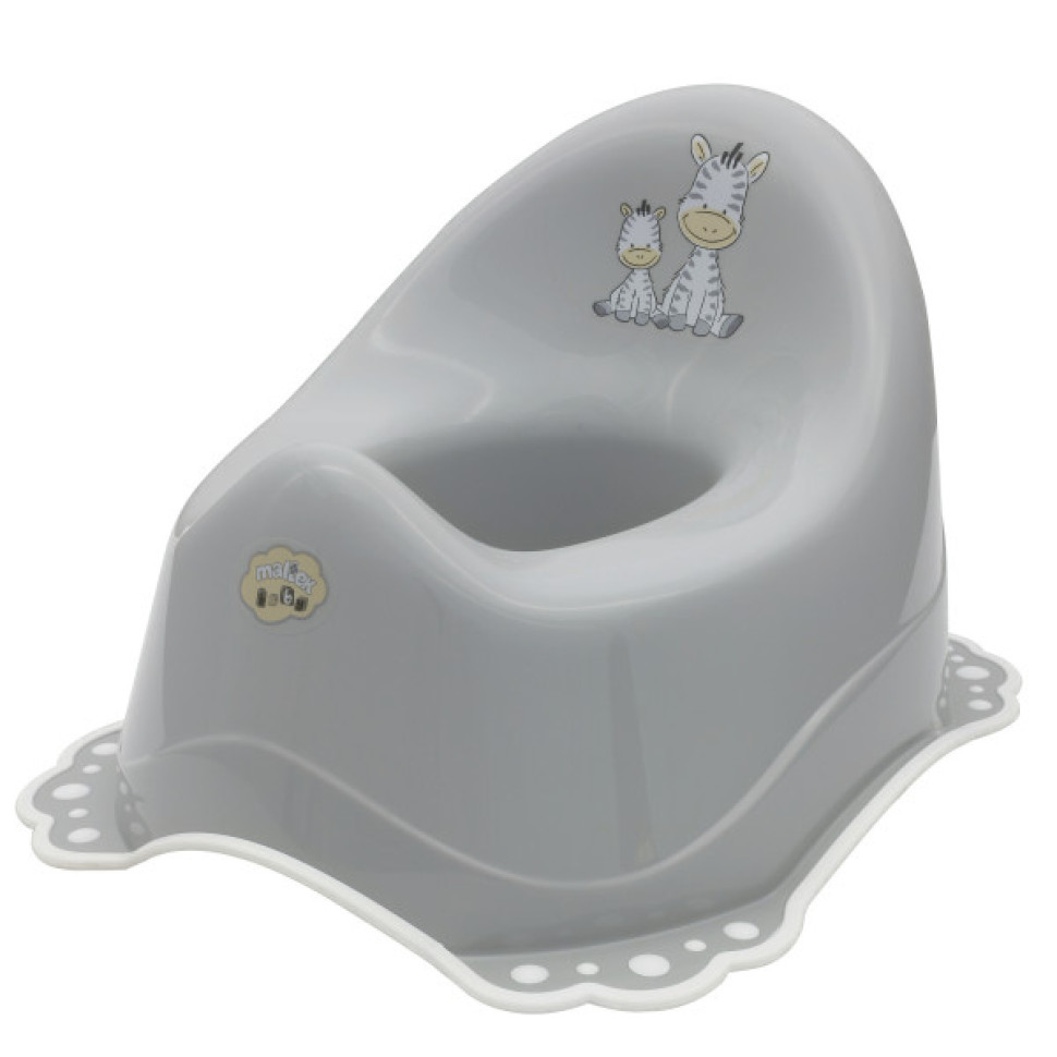 Горшок детский Zebra 2K Maltex 6517_90 grey-white