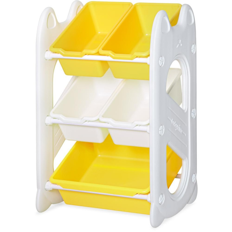 Дитячий стелаж для зберігання Coral Mini Mealux KD-E021 Yellow 70х34х44 см