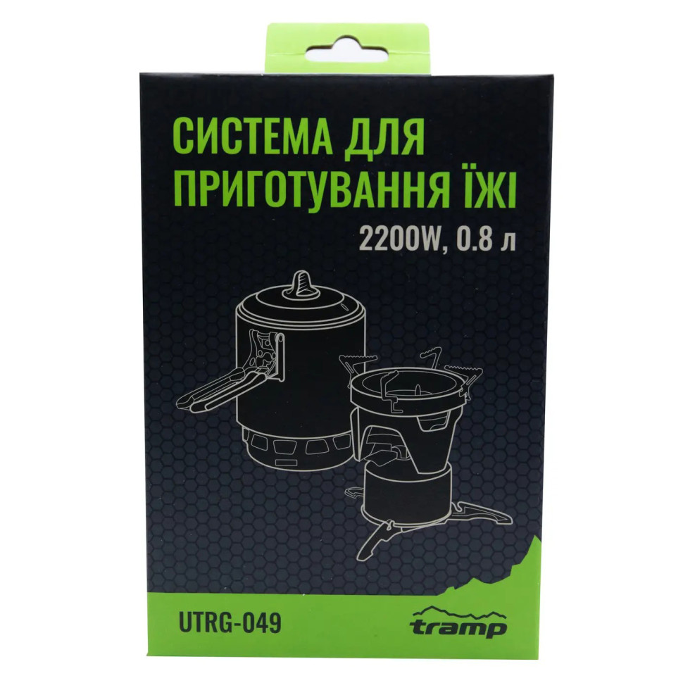 Система для приготування їжі та газовий балон 230 грам Tramp UTRG-049-olive+UTRG-003