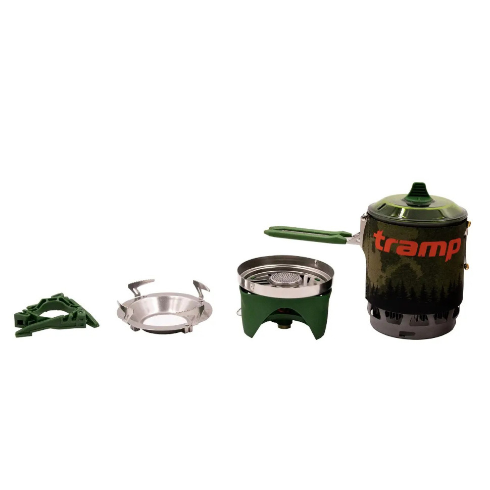 Система для приготування їжі та газовий балон 230 грам Tramp UTRG-049-olive+UTRG-003