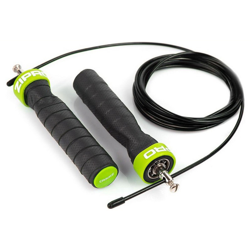 Скакалка спортивна Zipro 5907783039300 чорно-зелена 300 см