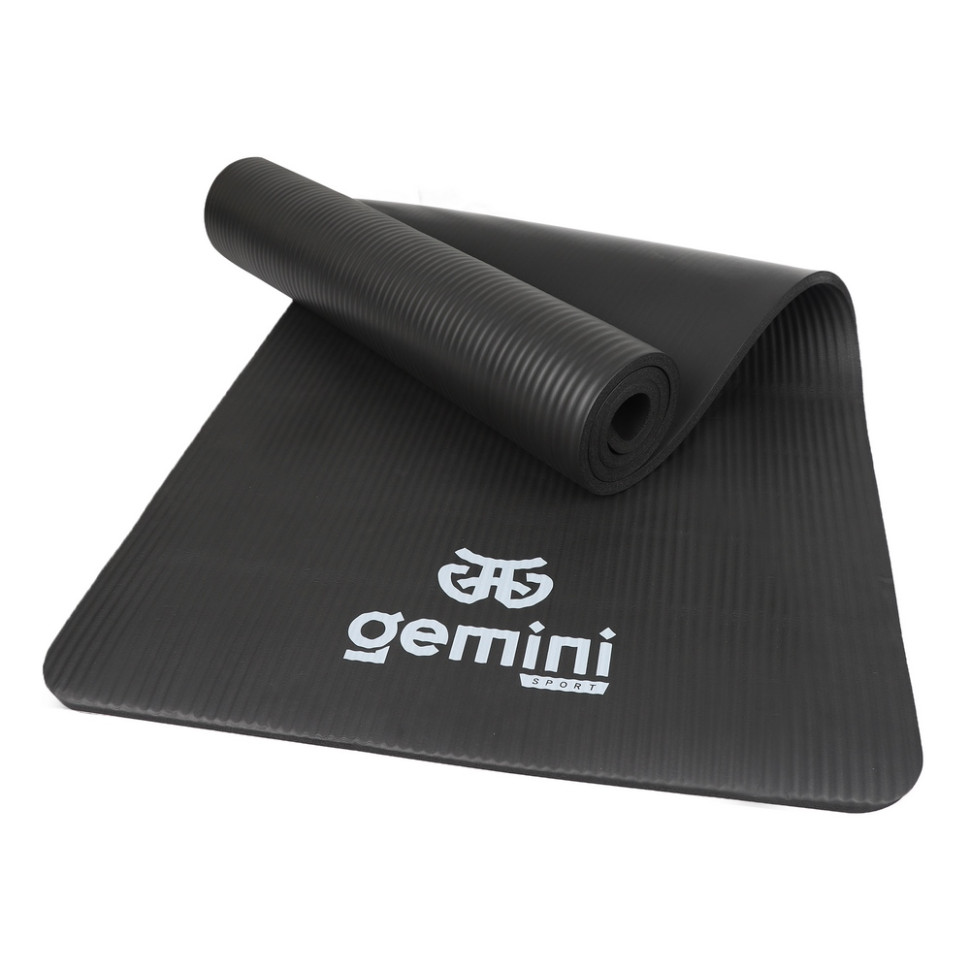 Килимок для фітнесу та йоги Gemini Sport NBRY-10BK 183х61х1 см