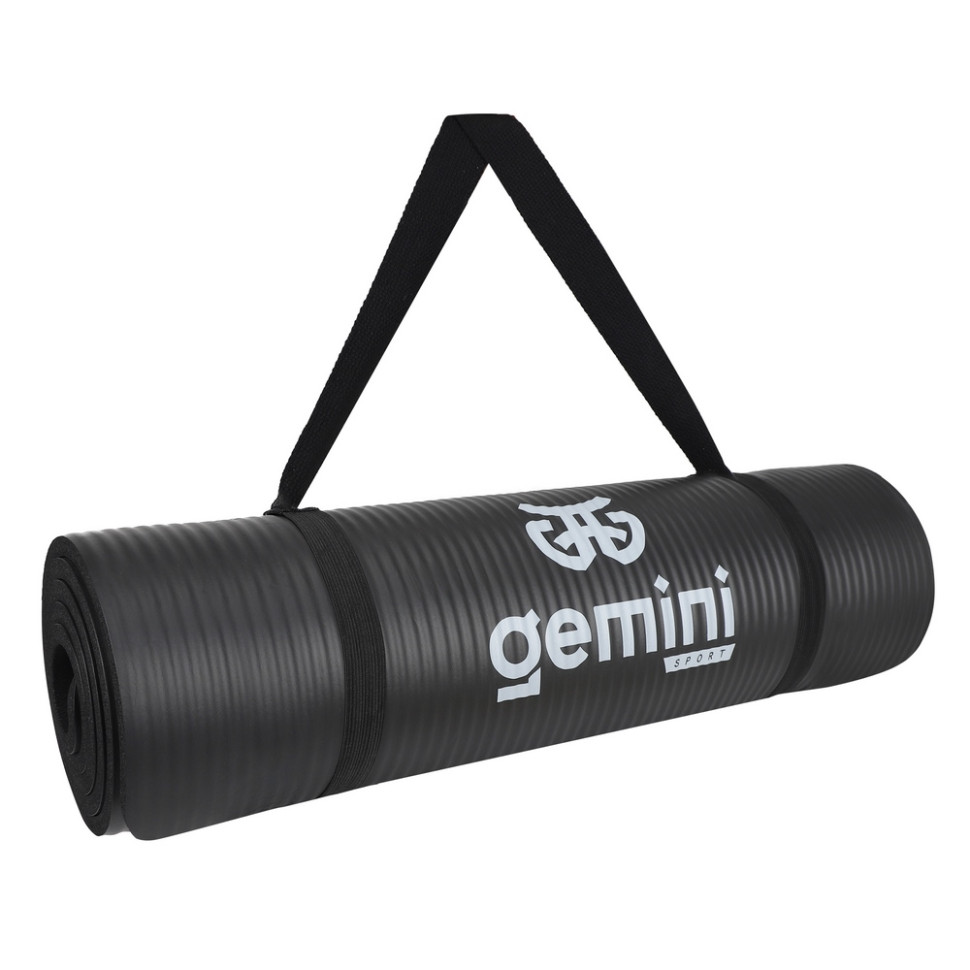 Килимок для фітнесу та йоги Gemini Sport NBRY-10BK 183х61х1 см