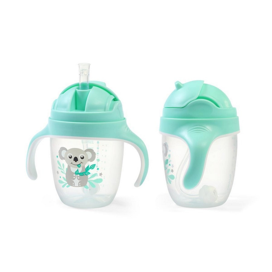 Поїлка з обтяженою соломкою і герметичною кришкою «Коала» BabyOno 1464/03, 240 мл 