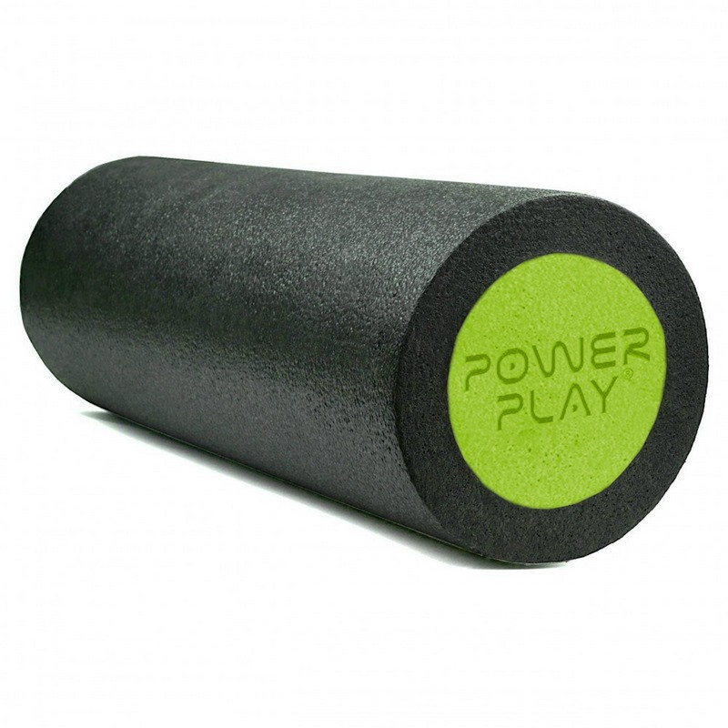 Массажный ролик (роллер) гладкий 4021 Fitness Roller PowerPlay PP_4021_BL/Green_(30*15)