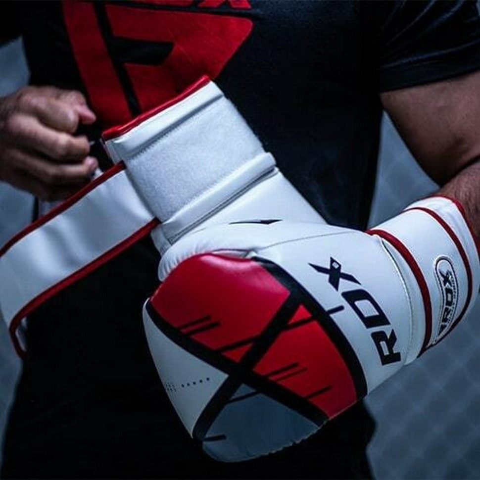 Боксерські рукавиці F7 Ego RDX Inc Limited BGR-F7R-14oz, Red 14 унцій (капа в комплекті)