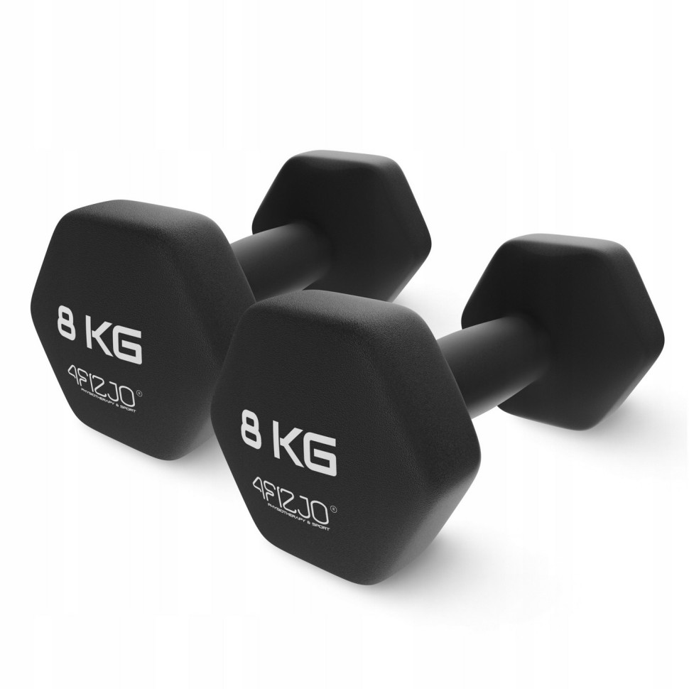 Гантели виниловые Classic 4FIZJO P-5905973403214 черный 2 x 8 кг